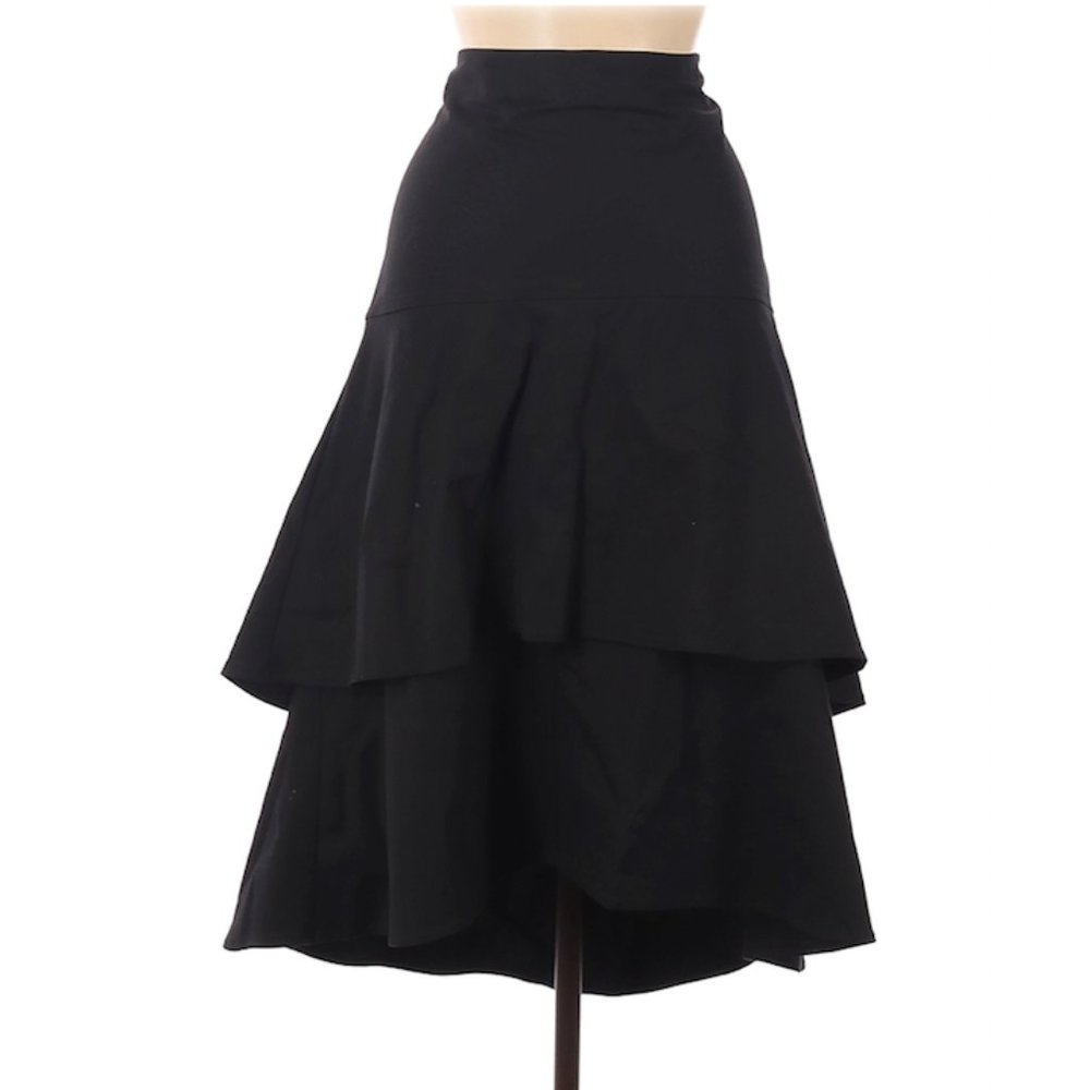 NWT Valette Tiered Ruffle Midi Skirt